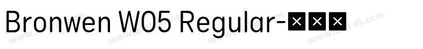 Bronwen W05 Regular字体转换